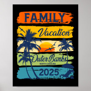 Family Vacation Outer Banks North Carolina 2025 Fa Poster