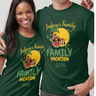 Family vacation personalised name matching  T-Shirt