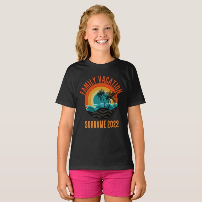 FAMILY VACATION PERSONALIZED  T-Shirt (Front Full)