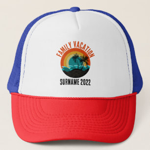 FAMILY VACATION PERSONALIZED TRUCKER HAT