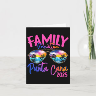 Family Vacation Punta Cana 2025 Matching Holiday S Card