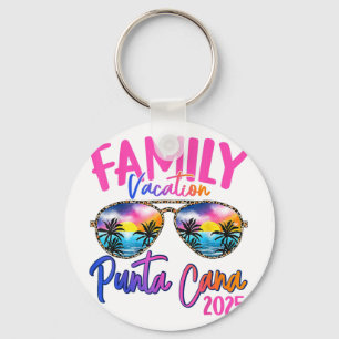 Family Vacation Punta Cana 2025 Matching Holiday S Key Ring