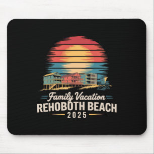 Family Vacation Rehoboth Beach 2025 Coastal Family Mouse Pad