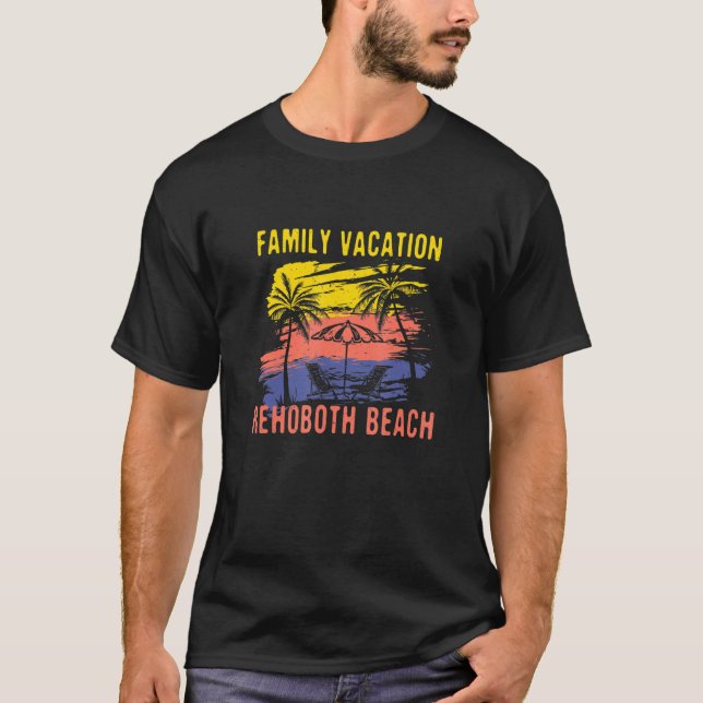 Family Vacation Rehoboth Beach Holiday Delaware Fe T-Shirt (Front)