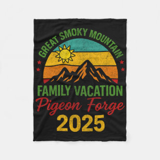Family Vacation Shirts 2025 Fleece Blanket