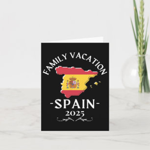 Family Vacation Spain 2025 Traveller Card