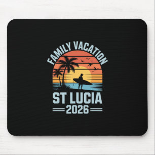 Family Vacation St Lucia 2026 Mouse Pad