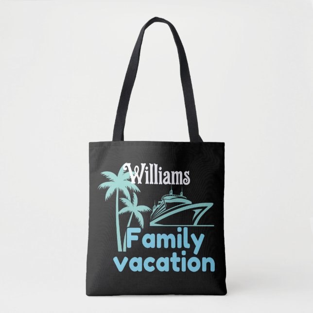 Family Vacation Tote Bag (Front)