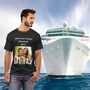 Family vacation travel photo collage T-Shirt