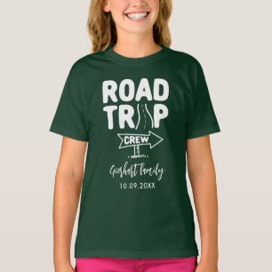 Family Vacation Typography Custom Name T-Shirt