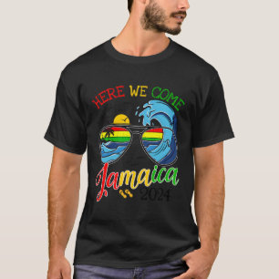 Family Vacation Vacay Girls Trip Jamaica Here We C T-Shirt