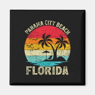 Family Vacation Vintage Retro Florida Panama City Magnet