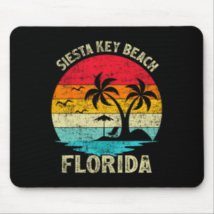 Family Vacation Vintage Retro Florida Siesta Key B Mouse Pad