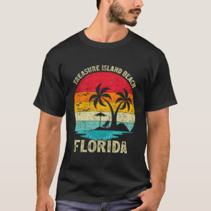 Family Vacation Vintage Retro Florida Treasure Isl T-Shirt