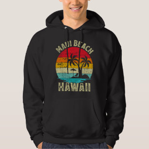 Family Vacation Vintage Retro Hawaii Maui Beach Hoodie
