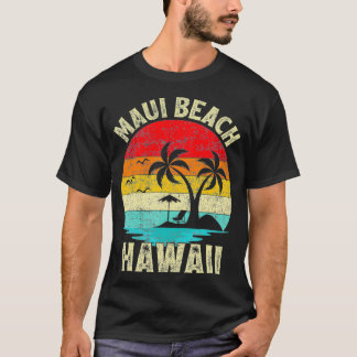 Family Vacation Vintage Retro Hawaii Maui Beach  T-Shirt