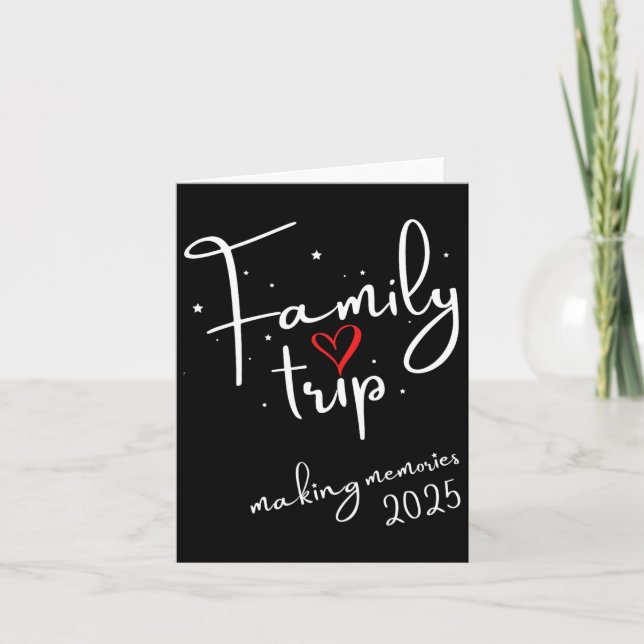 Family Vibes 2025 Family Reunion Vacation Making M Card (Front)