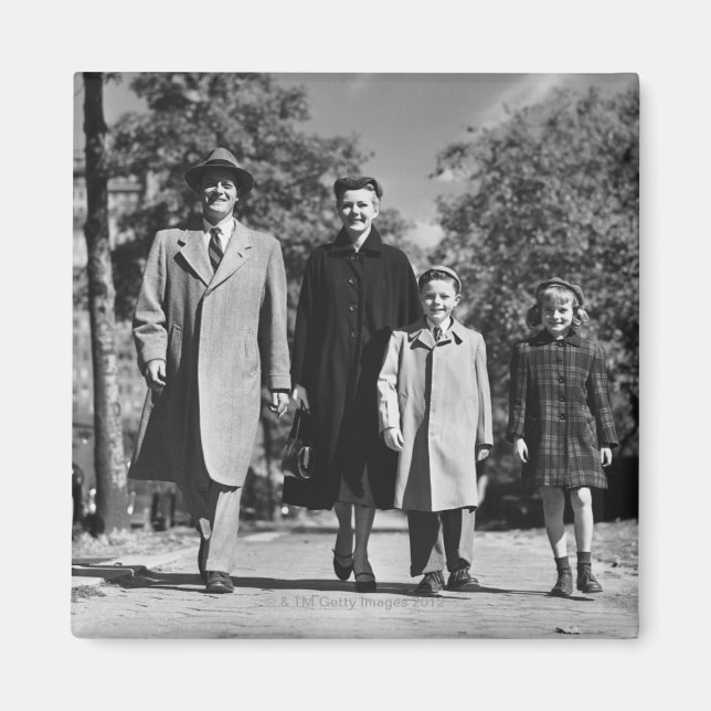 Family Walking Magnet (Front)