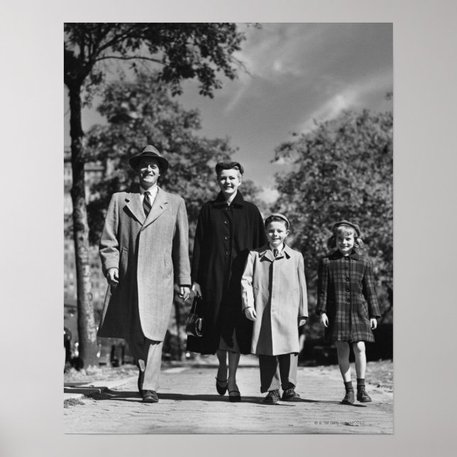 Family Walking Poster (Front)