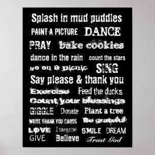 Family wall hanging poster