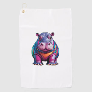 Family Water Colour Tank Top Golf Towel
