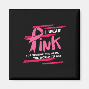 Family Wear Pink Breast Cancer Awareness Support W Magnet