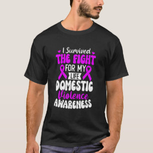 Family Wear Ribbon Domestic Violence Awareness Sur T-Shirt