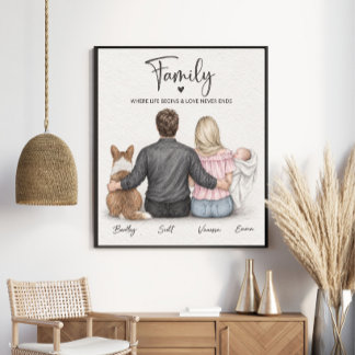 Family Where Life Begins & Love Never Ends Poster