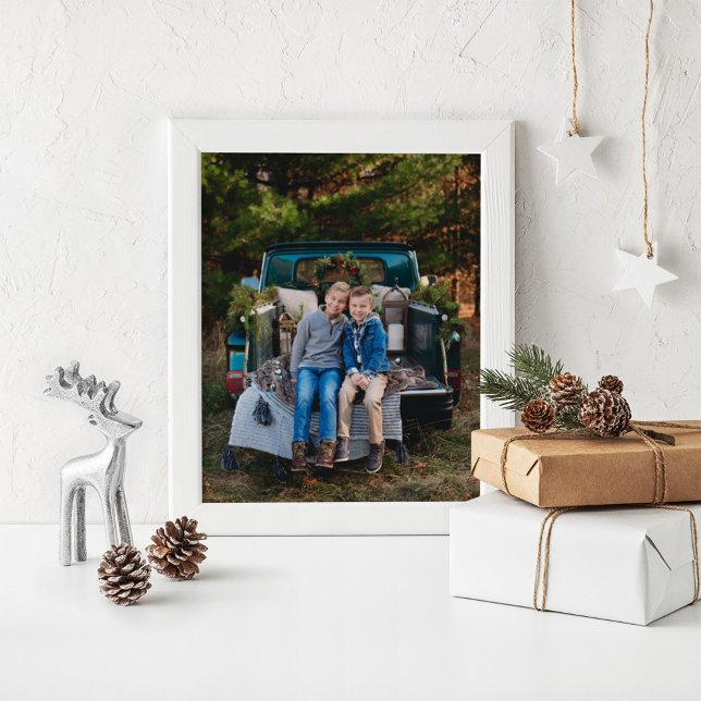 Family Winter Holiday Custom Photo Poster (Creator Uploaded)