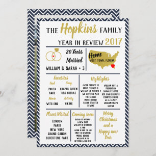 family Year in review, family event Christmas Invitation