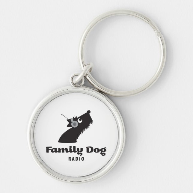 familydogradio premium keychain (Front)