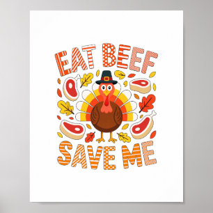 Family's Thanksgiving Day For Men And Women. Turke Poster