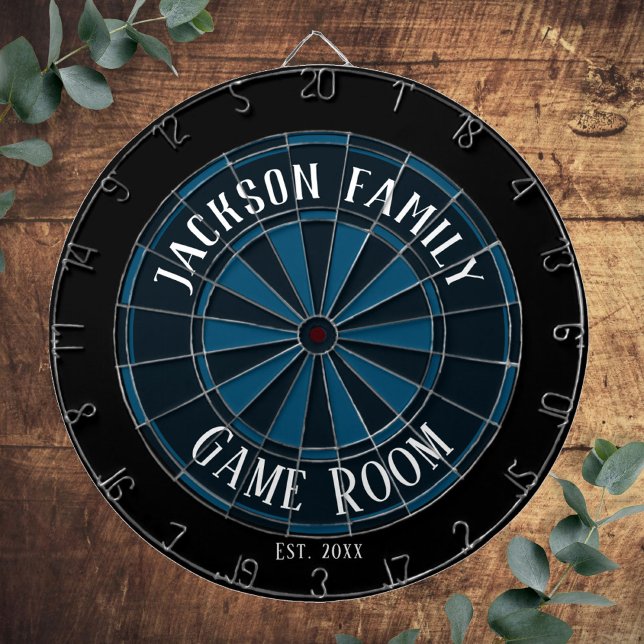 Famliy Name Game Room Blue Dartboard (Creator Uploaded)