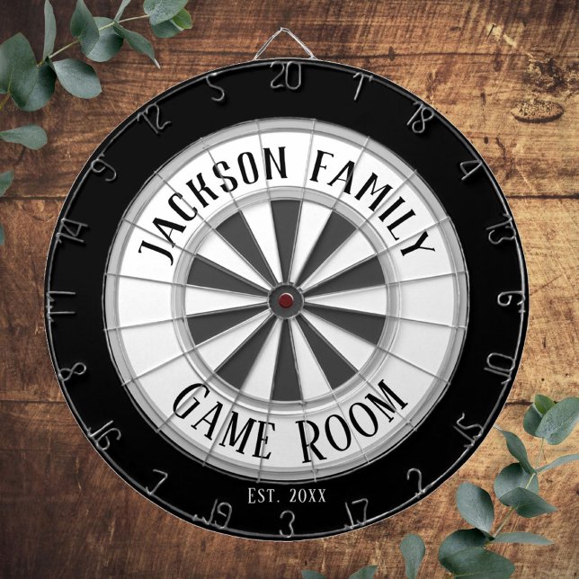Famliy Name Game Room White Dartboard (Creator Uploaded)