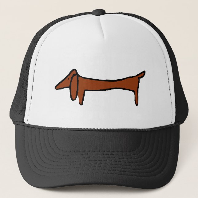 Famous Abstract Dachshund Trucker Hat (Front)