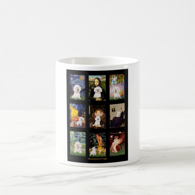 Famous Art Bichon Frise Composite Coffee Mug (Center)
