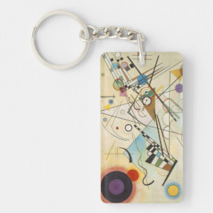 Famous Art   Composition VIII   Kandinsky Key Ring