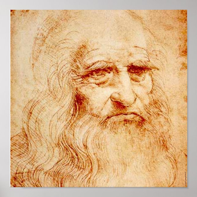 FAMOUS ART - LEONARDO DA VINCI - SELF PORTRAIT POSTER (Front)