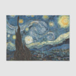 Famous art, Starry Night, Van Gogh Tissue Paper<br><div class="desc">Famous art reprint,  Starry Night,  by Vincent  Van Gogh</div>