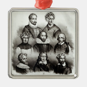 Famous Authors, 1833 Metal Tree Decoration