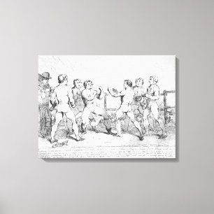Famous Battle Between R.Humphreys and D. Canvas Print