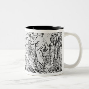 Famous Battle Between R.Humphreys and D. Two-Tone Coffee Mug