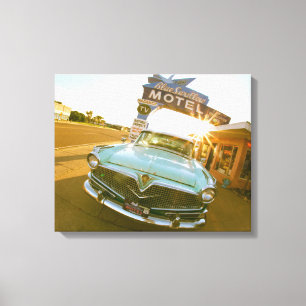 Famous Blue Swallow Motel on Route 66 Canvas Print