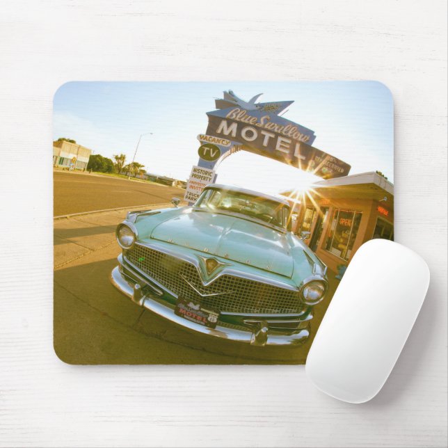 Famous Blue Swallow Motel on Route 66 Mouse Pad (With Mouse)