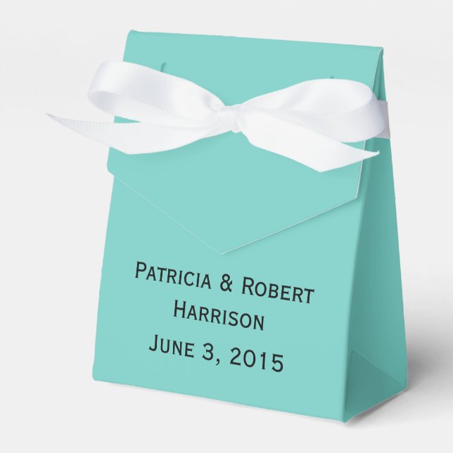 Famous Blue Wedding | Favour Box (Front Side)