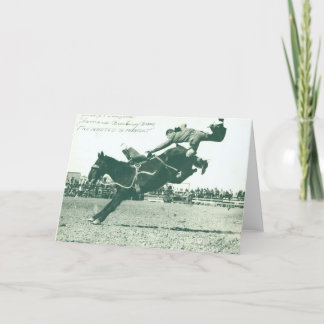 Famous Bucking Bronc Five Minutes Card