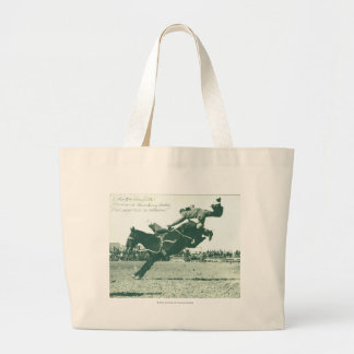 Famous Bucking Bronc Five Minutes Large Tote Bag