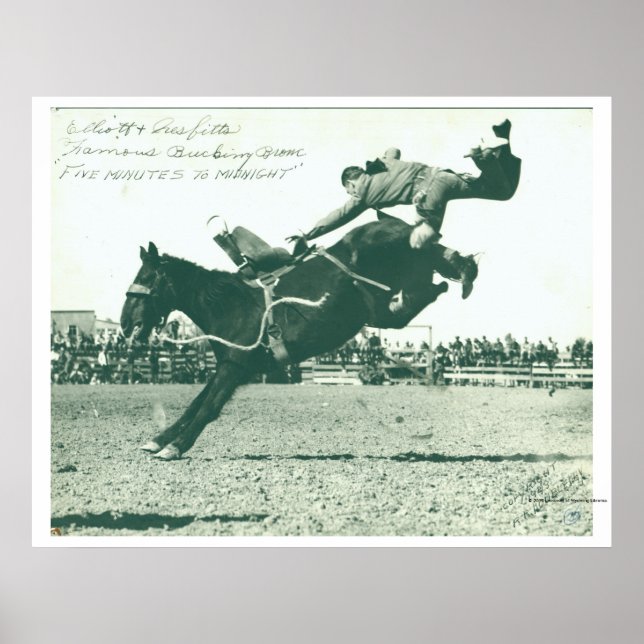 Famous Bucking Bronc Five Minutes Poster (Front)