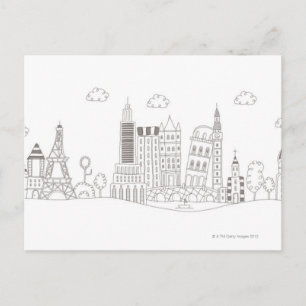 Famous Buildings Postcard