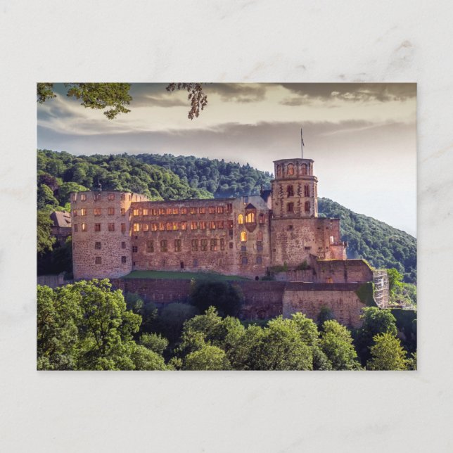 Famous castle ruins, Heidelberg, Germany Postcard (Front)